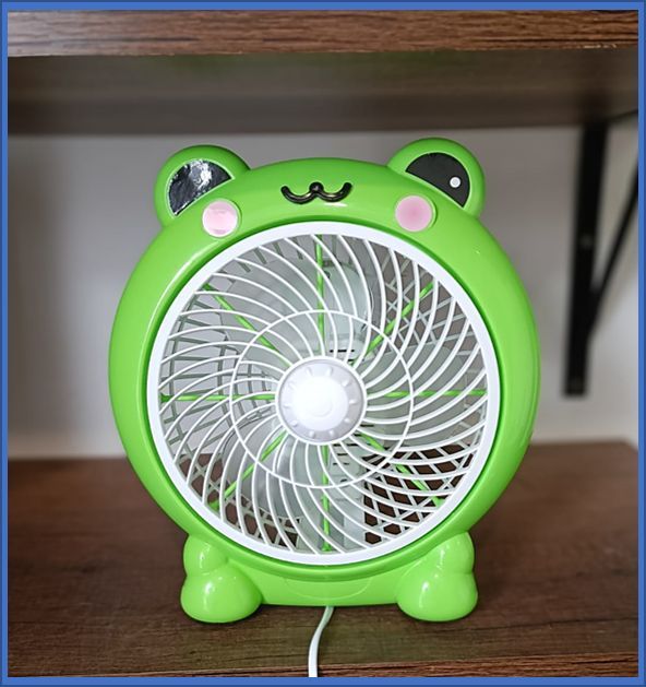 Ventilador de escritorio electrico Kawaii sapito