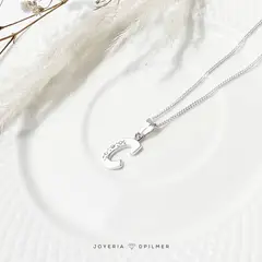 JOYERIA D'PILMER - CADENA CON DIJE INICIAL PLATA LETRA C
