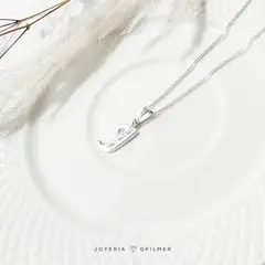 JOYERIA D'PILMER - CADENA DE PLATA CON DIJE INICIAL LETRA J