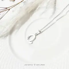 GENERICO - CADENA CON DIJE INICIAL PLATA