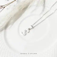 JOYERIA D'PILMER - CADENA DE PLATA CON DIJE LETRA S
