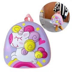 ELMEJORPRECIO - Mochila Para Niños Diseño Con Relieve De Unicornio Lila