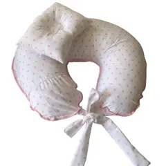 GENERICO - Almohada de Lactancia Estrella Rosada Mi Cigueña