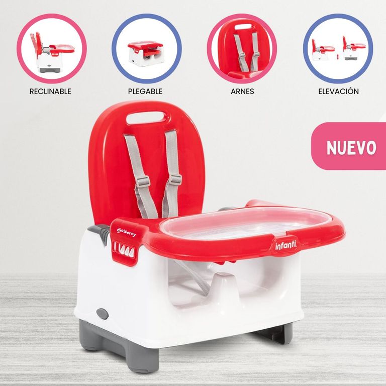 Silla de Comer Portátil para Bebé «MILA» Red