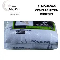 DISEÑO ORIGINAL - SET DE 2 ALMOHADAS GEMELAS ULTRA CONFORT 45x65cm.