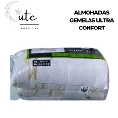 DISEÑO ORIGINAL - SET DE 2 ALMOHADAS GEMELAS ULTRA CONFORT 45x65cm.