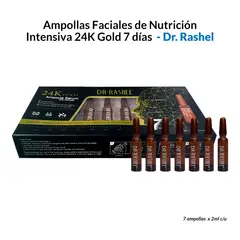 GENERICO - Ampollas Faciales de Nutrición Intensiva 24K Gold 7 días – Dr Rashel
