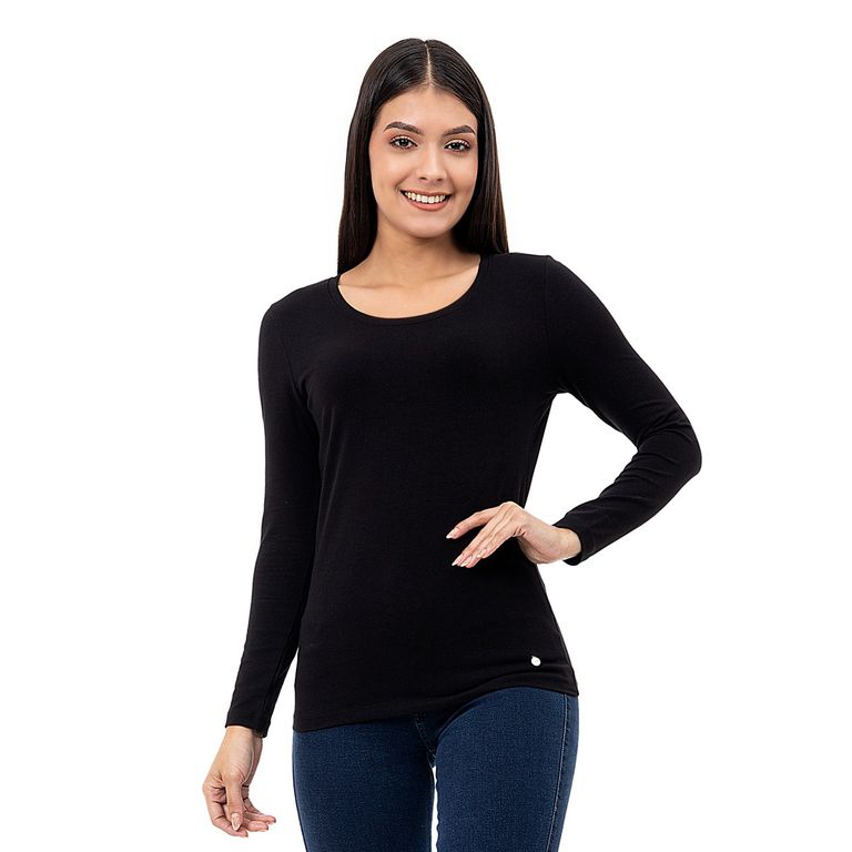 Polo Basico Jersey Full Lycra Monica Mujer
