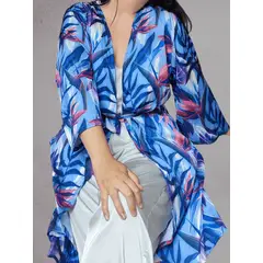 SENSA SILK - Bata mujer seda con cinturon salida de cama pijama kimono