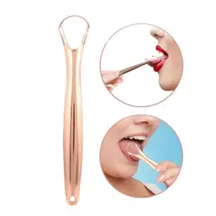 GENERICO - Limpiador Raspador De Lengua De Acero Inoxidable Rosa