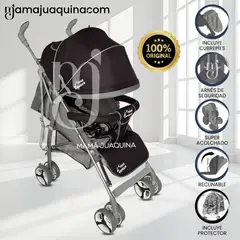 FLIPPER - Coche Bastón Deportivo «SUPREME» Black