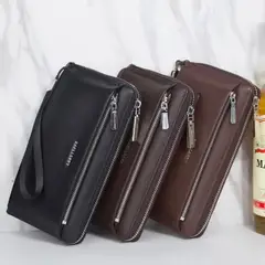 BAELLERRY - Billetera ejecutiva de cuero vegano PU S1081