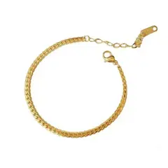 GENERICO - Pulsera con cadena de huesos de serpiente