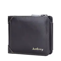 BAELLERRY - Moderna billetera de cuero vegano PU D9190