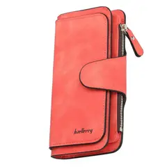 BAELLERRY - Billetera de cuero vegano PU para dama N2345
