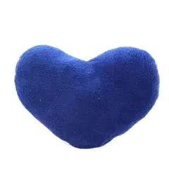 GENERICO - COJIN CORAZON PELO CORTO 35X35 AZUL