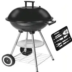ANGUS PRIME BBQ & GRILL - Parrilla Redonda Kettle a Carbón + Regalo Angus Prime