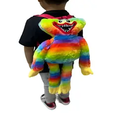 ELMEJORPRECIO - Mochila Para Niños Huggy Buggy Tipo Peluche Arco Iris