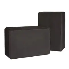 SPORT FITNESS - 2 Ladrillos De Espuma Para Yoga - Negro