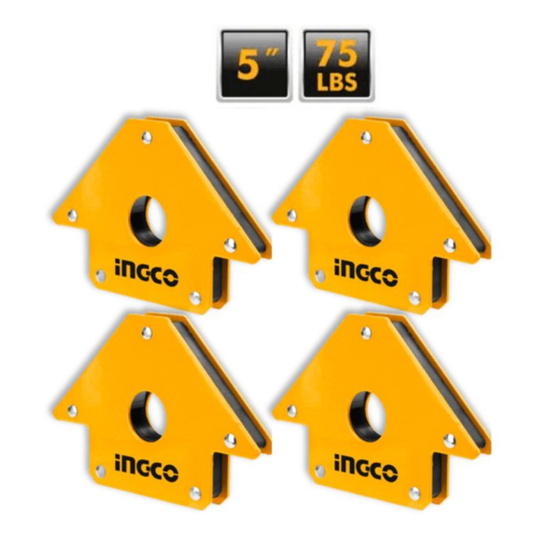 Pack x4 unidades de Escuadra Magnetica para soldar 5
