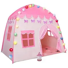 EVERBEST - Carpa de Niña con Luces de Colores 130 x 100 cm