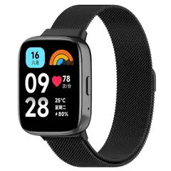 GENERICO - Correa Milanese para REDMI WATCH 3 ACTIVE - Negro