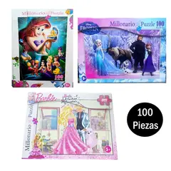 GENERICO - Rompecabezas de 100 Piezas para Niñas Aleatorio 70x50cm
