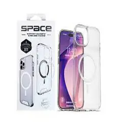 CASE - Space para iPhone 13 Pro Max Magnetic Wireless Charger Transpar