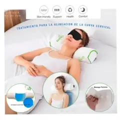 GENERICO - Almohada Viscoelástica y Antifaz para Dormir.