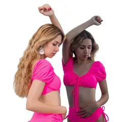 LIMA BIKINI - Top Bikini Manga Corta con Nudo Adelante