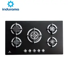 INDURAMA - Encimera Empotrable EGI-905VDNEG 5 hornillas - Negro.