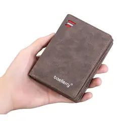 BAELLERRY - Moderna billetera de cuero vegano PU D3241