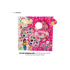 GENERICO - Kit de Maquillaje para Niñas en forma de corazón Noeli