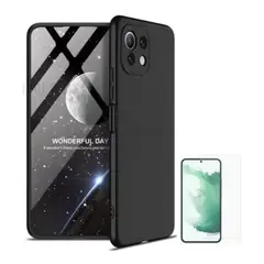 GKK - CASE NEGRO 360 XIAOMI MI 11 LITE Y VIDRIO