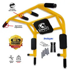 HOLGU - Barra multifuncional 15 en 1 PREMIUM soporte 350kg Yellow