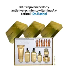 GENERICO - 3 Kit rejuvenecedor y antienvejecimiento vitamina A y retinol
