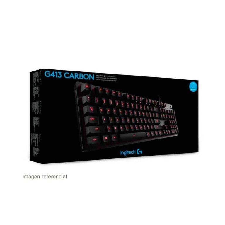 Teclado G413 Gamer Mecánico Carbón Negro