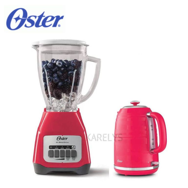 COMBO Oster Licuadora BLSTKAGMPB Hervidor Eléctrico BVSTKT4177M