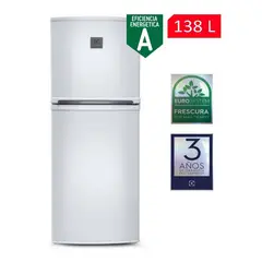 ELECTROLUX - Refrigeradora 138L Frost 2 Puertas Blanco ERT18G2HNW