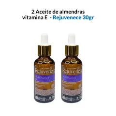GENERICO - 2 Aceite de almendras Vitamina E 30ml - Rejuvenece