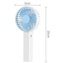 GENERICO - Mini ventilador portátil de mano plegable USB recargable