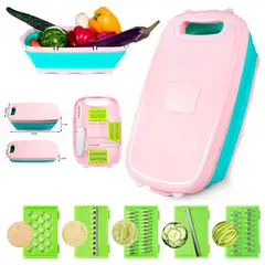 GENERICO - Pack 2 Tablas de Cortar 9 en 1 Escurridor Multifuncional