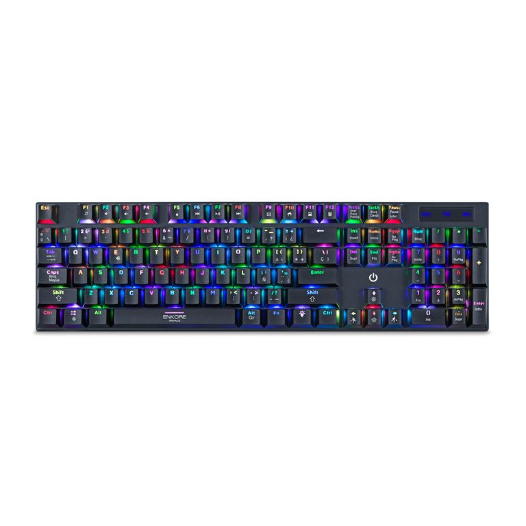 Teclado Mecánico Gamer RGB Switch Rojo USB Anti-Ghosting Royale