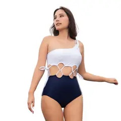 LIMA BIKINI - Ropa De Baño Entera Mujer Cintura Cruzada
