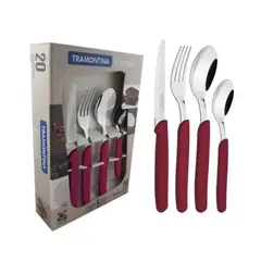 TRAMONTINA - SET Cubiertos  x20 PZ ACE.INOX