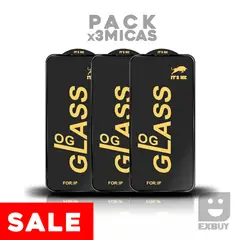 GENERICO - Pack x3 Mica Vidrio Super Resistente OG para Huawei Y8s