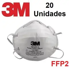 3M - Respirador Original 8801 PFF-2 20 unidades de mascarillas