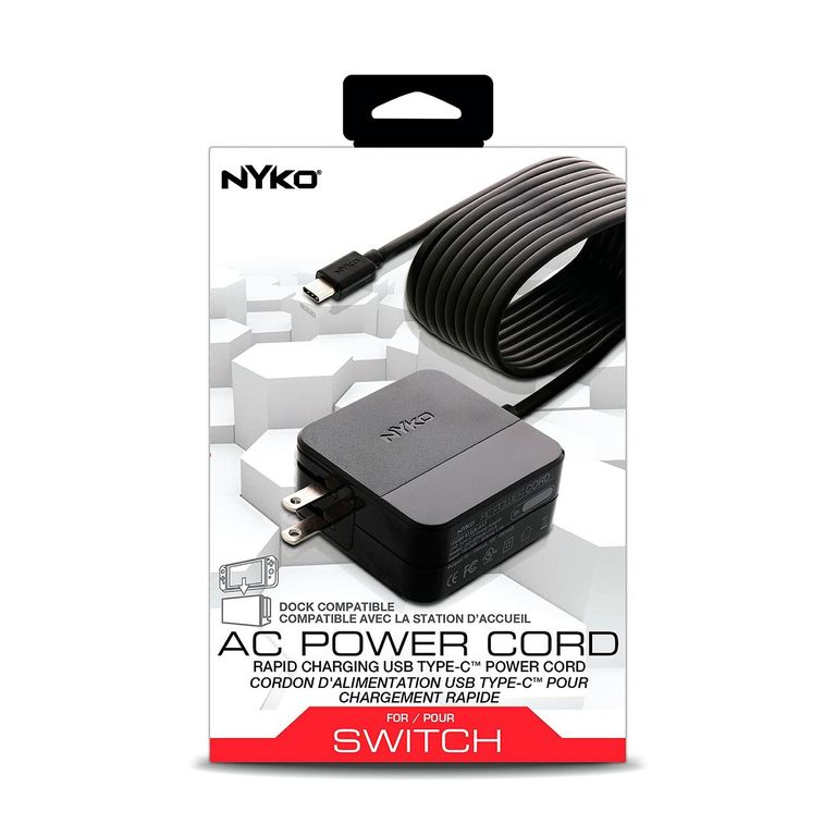 Cargador Niko Ac Power Cord Nintendo Switch.