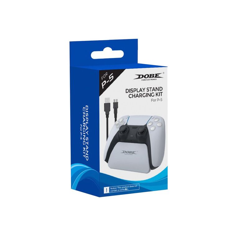 Soporte Cargador Para Mando Dualsense PS5 Blanco.