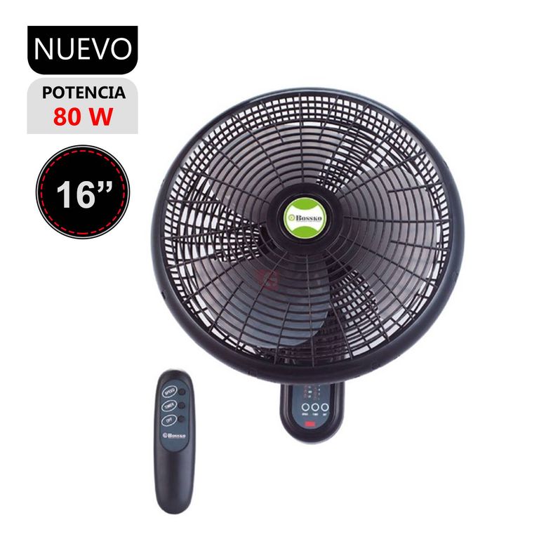 Ventilador De Pared BK-8210PD con control remoto